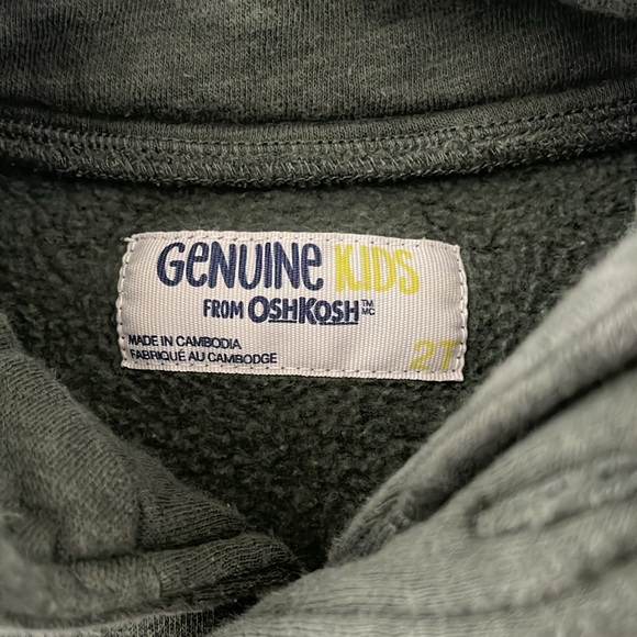 Genuine Kids by Oshkosh 2T Button Down Sweatshirt - Picture 3 of 5